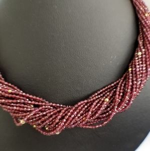 Almendine Garnets Torsade Necklace